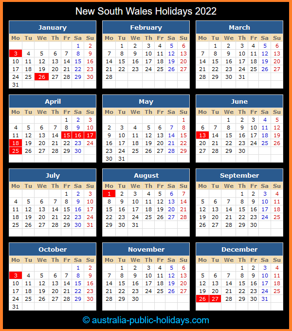 Anzac Day Public Holiday 2022 Nsw